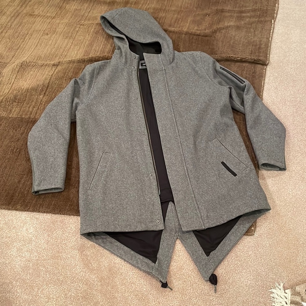 Worn Once! Zanerobe Grey Wool Coat size Large
